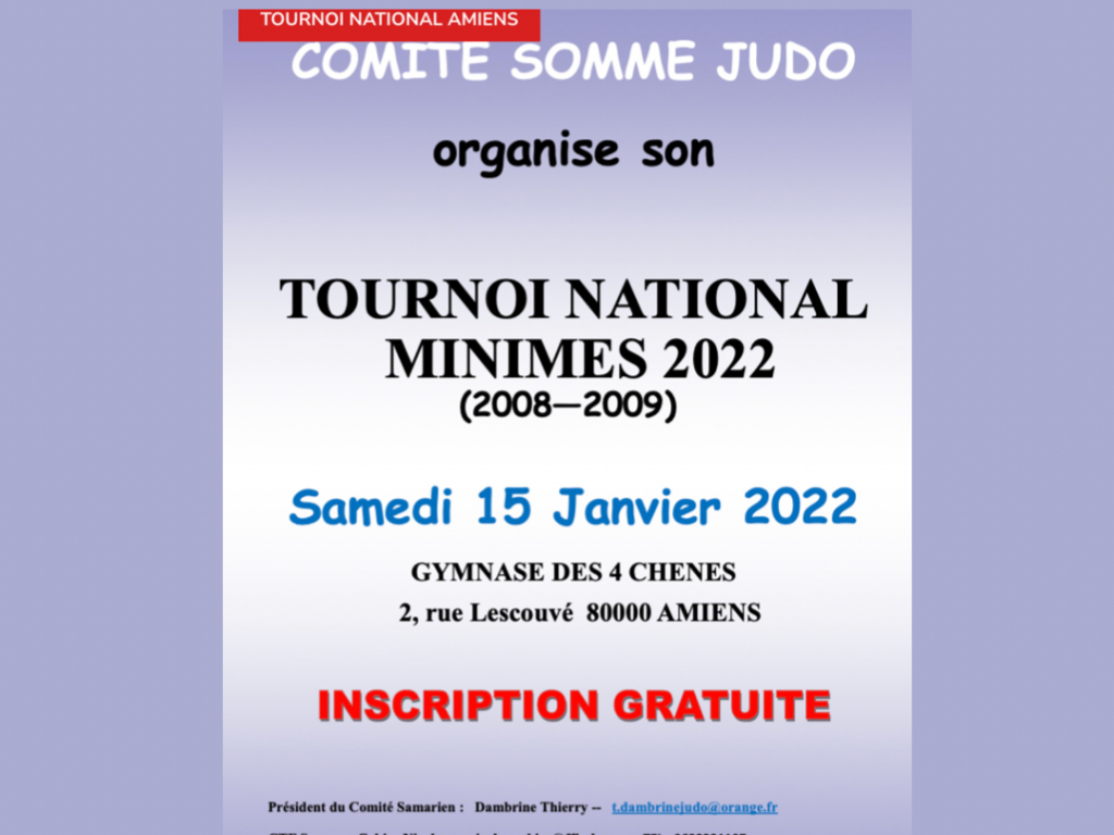Image de l'actu 'Sélection Groupe Élite Minimes - Tournoi National Amiens'