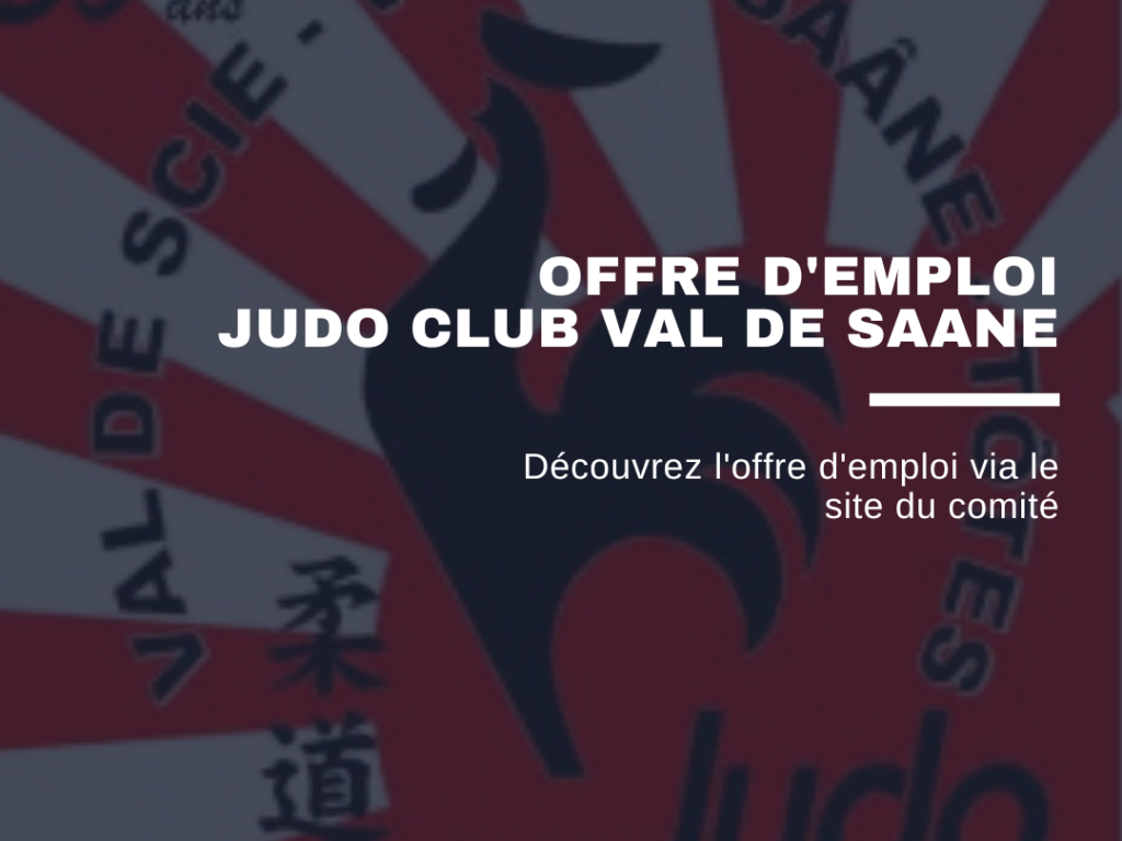 Image de l'actu 'Offre d'emploi JUDO CLUB VAL DE SAANE'
