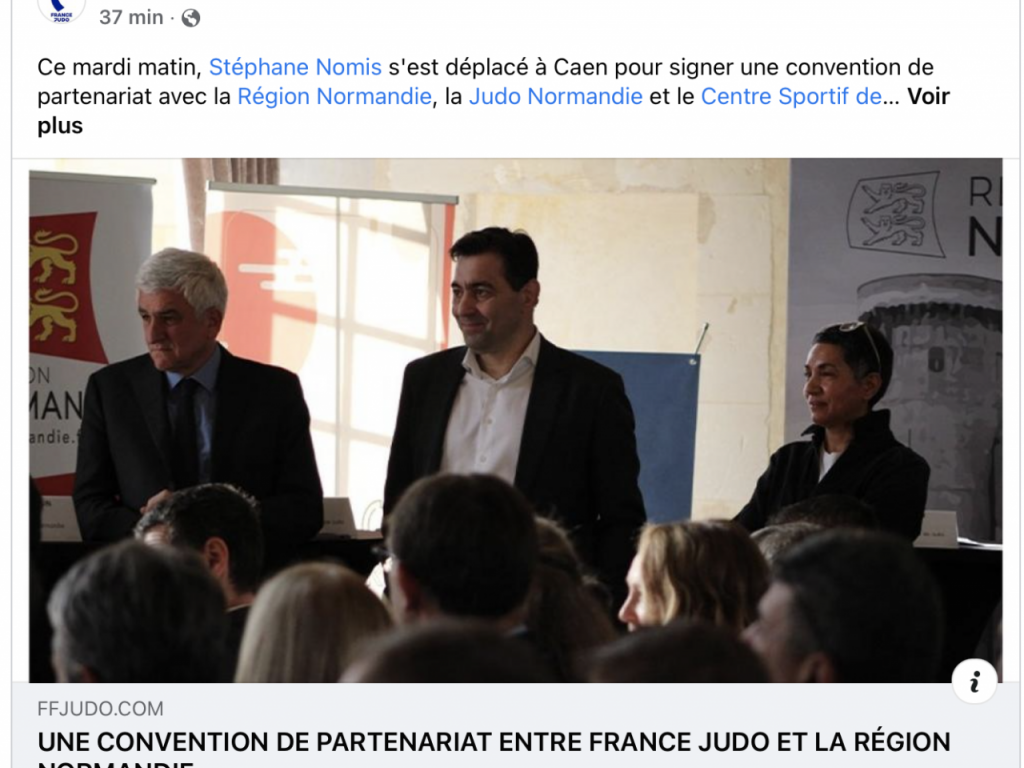 Image de l'actu 'Convention France Judo -->  Ligue de Normandie'