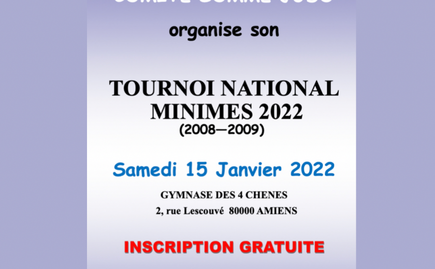 Sélection Groupe Élite Minimes - Tournoi National Amiens